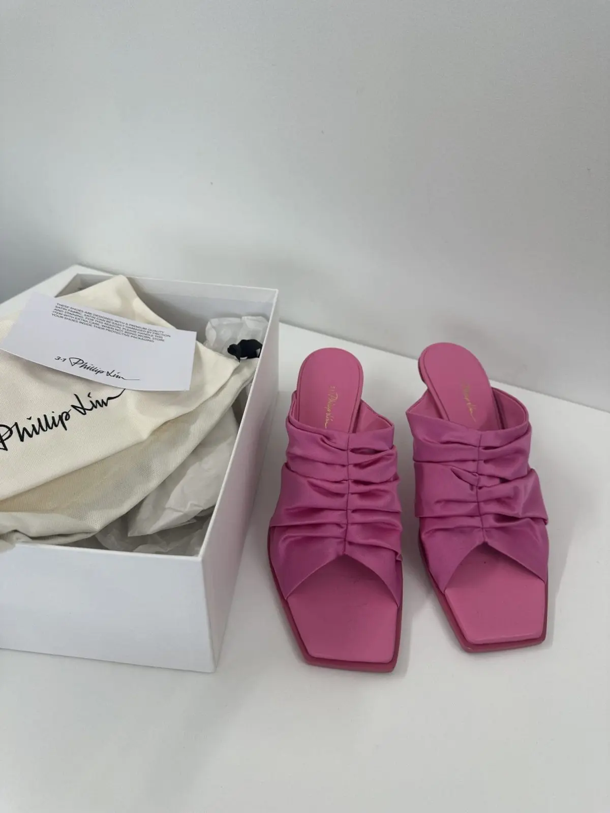 3.1 Phillip Lim Pink Georgia Heeled Sandals