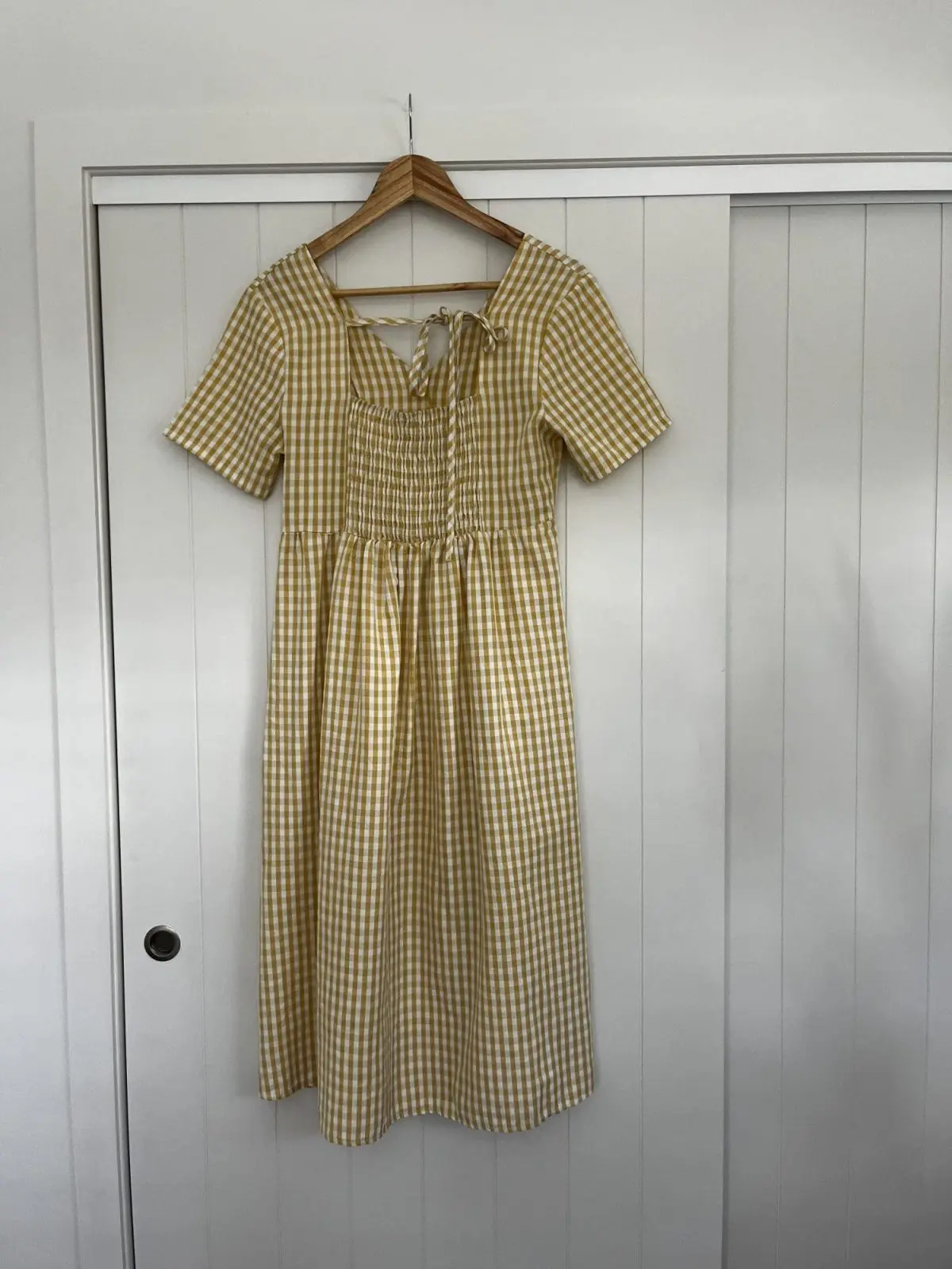 Yellow Gingham Dress