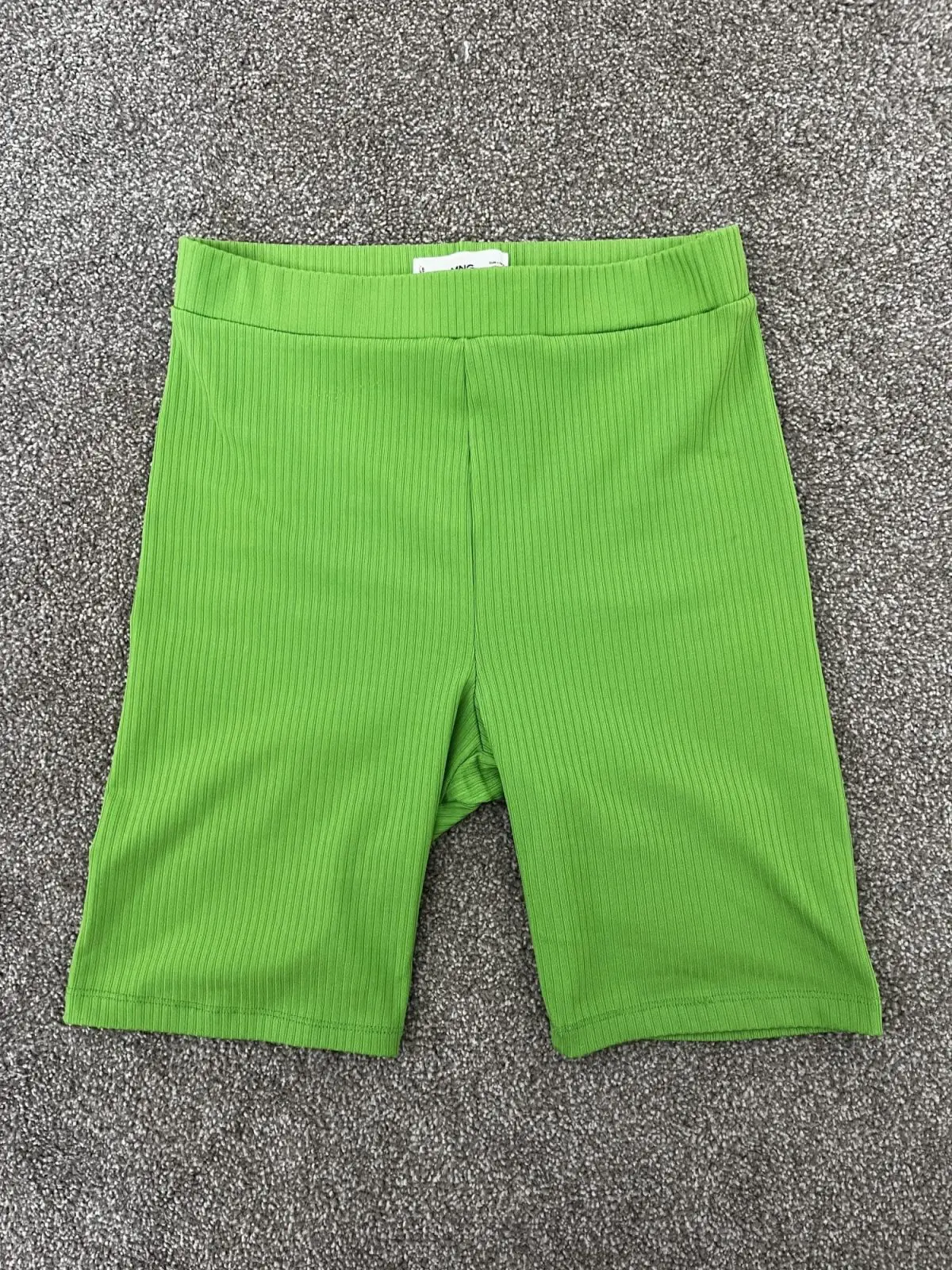 Mango Ribbed Green Bike Short