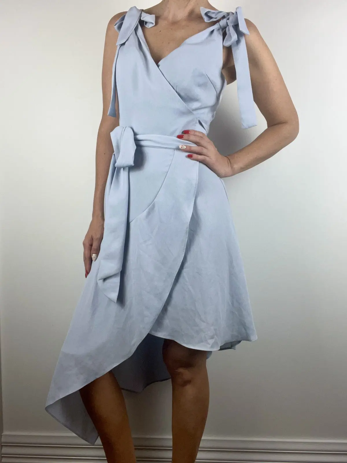 Tussah Blue Bow Dress