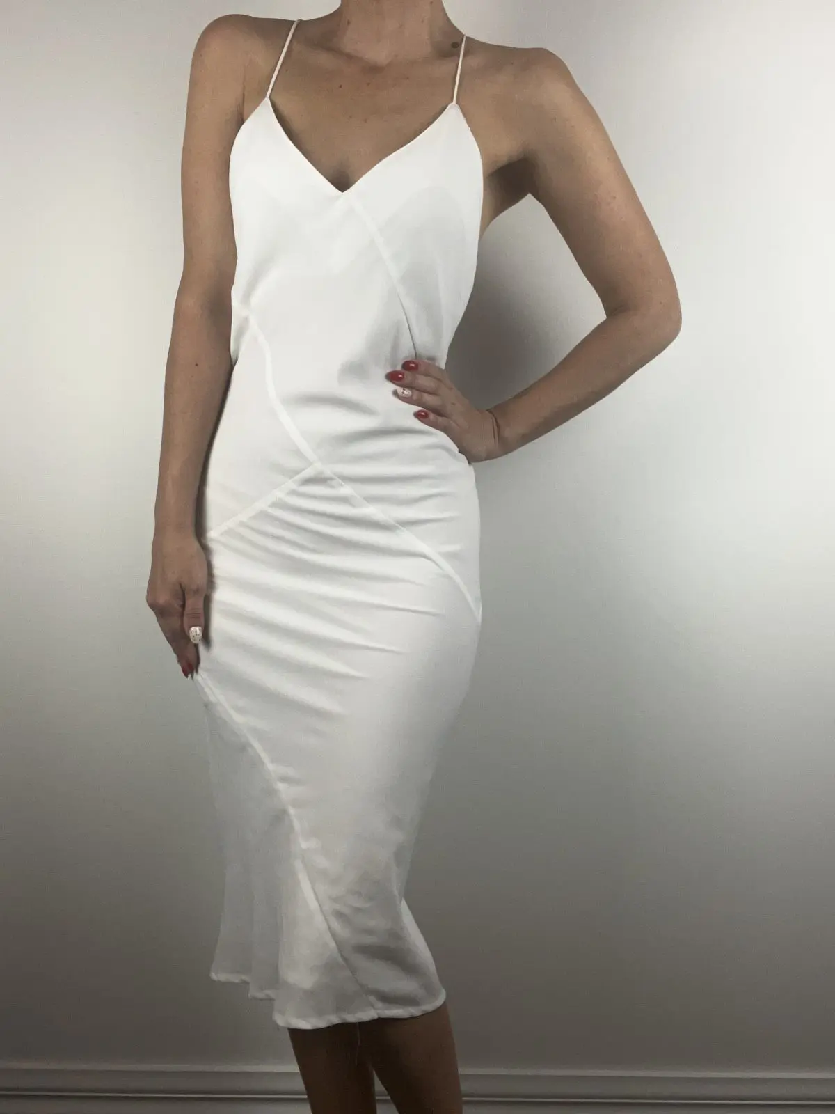 Maurie and Eve White Backless Dress