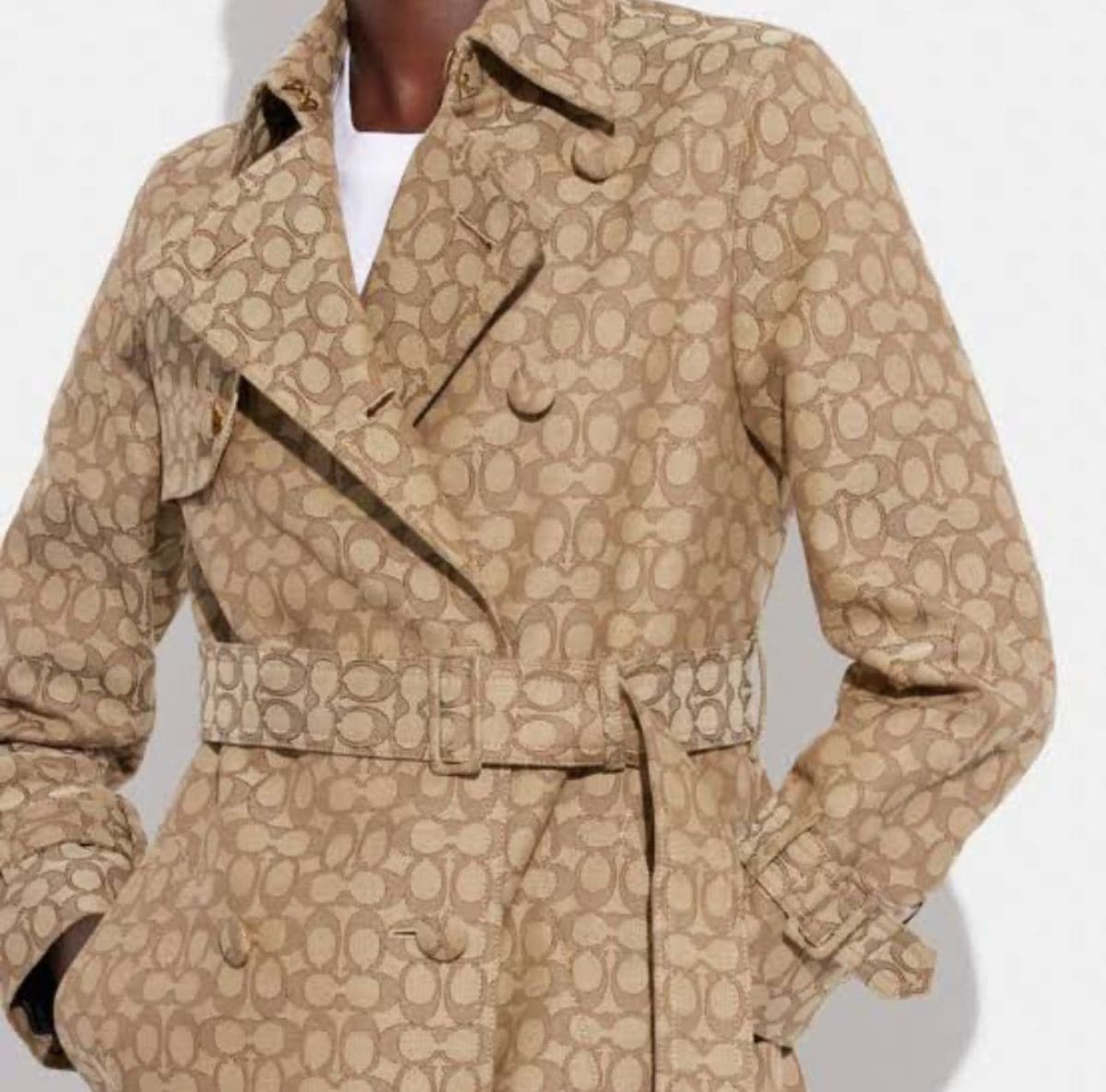 Coach Signature Trench Coat