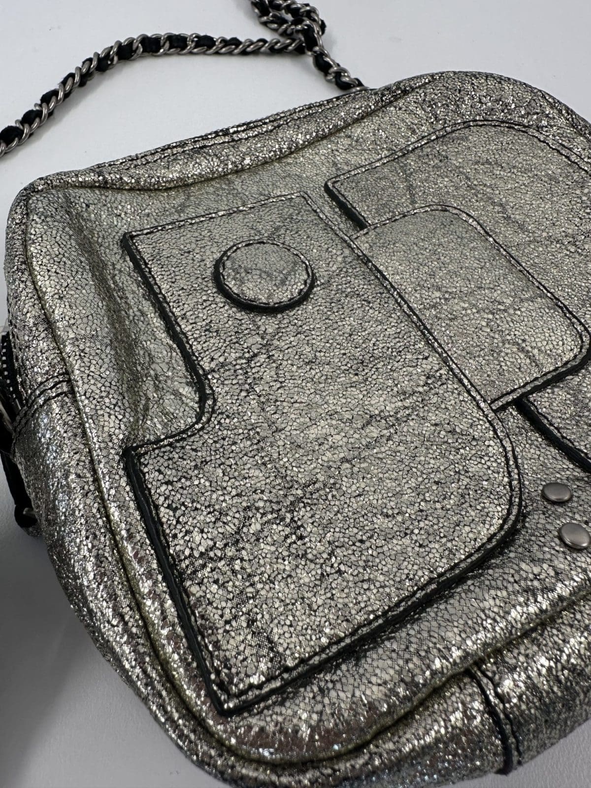 Jerome Dreyfuss Silver Pascal Bag