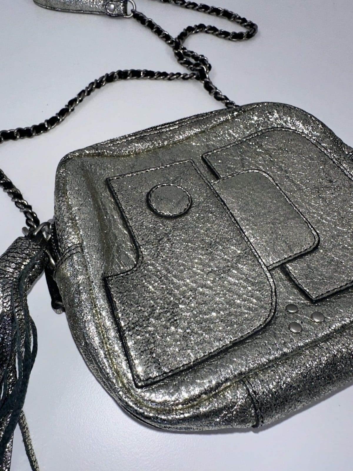 Jerome Dreyfuss Silver Pascal Bag