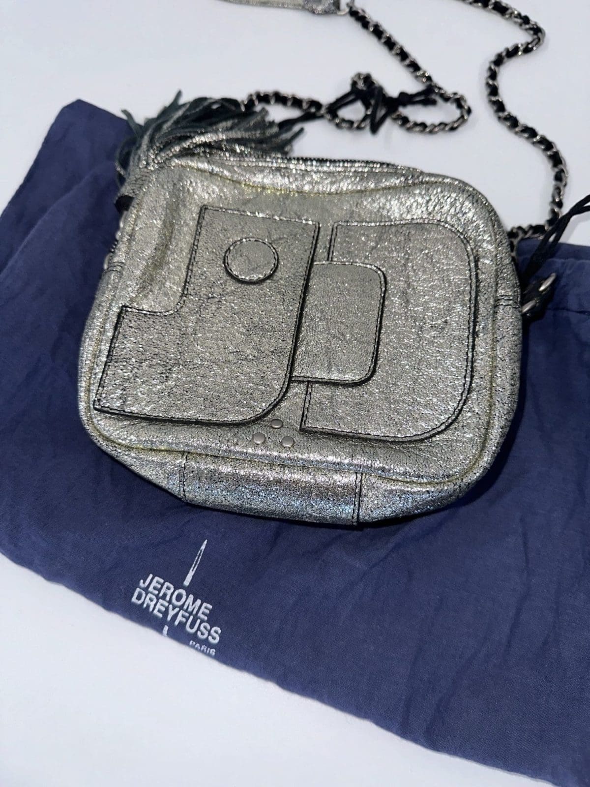 Jerome Dreyfuss Silver Pascal Bag