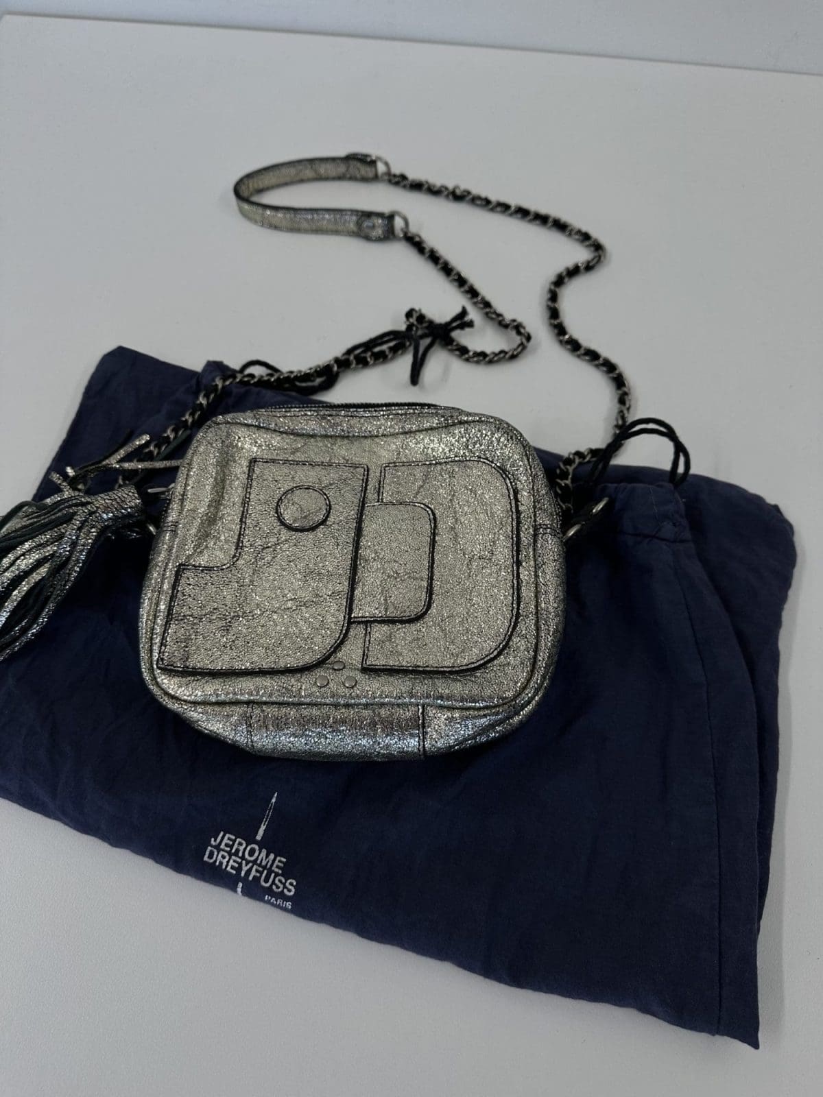 Jerome Dreyfuss Silver Pascal Bag