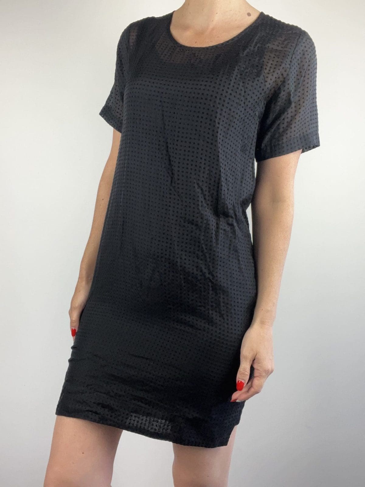 Moochi Black Silk Dress