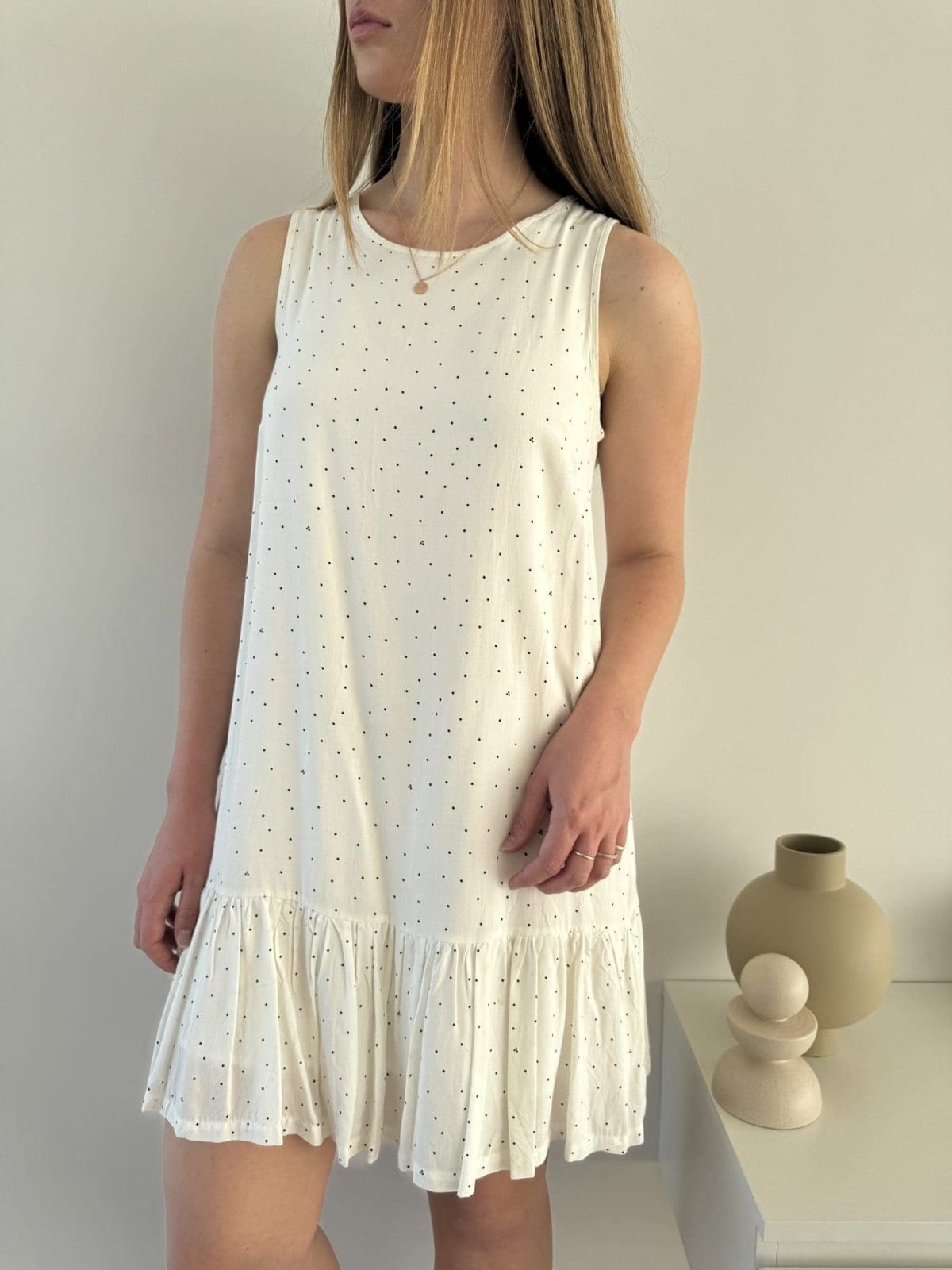 HUFFER White Summer Dress