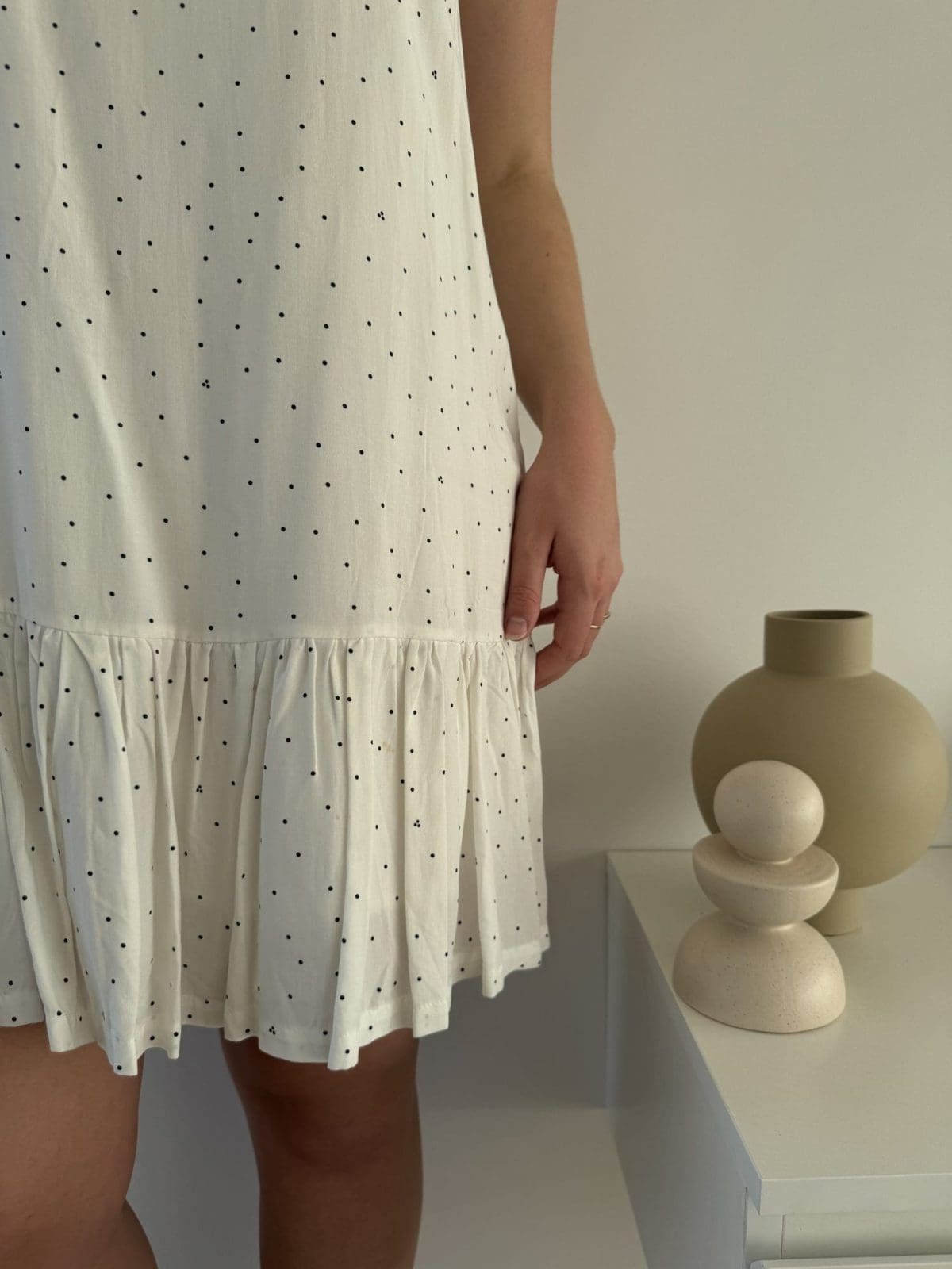 HUFFER White Summer Dress