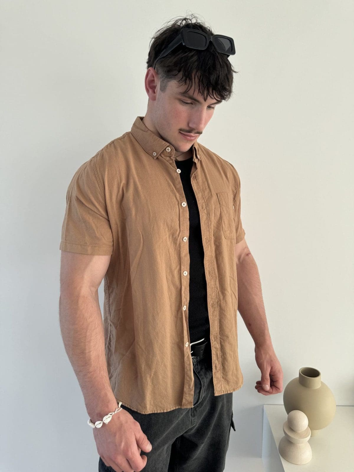 Tan Cotton On Shirt