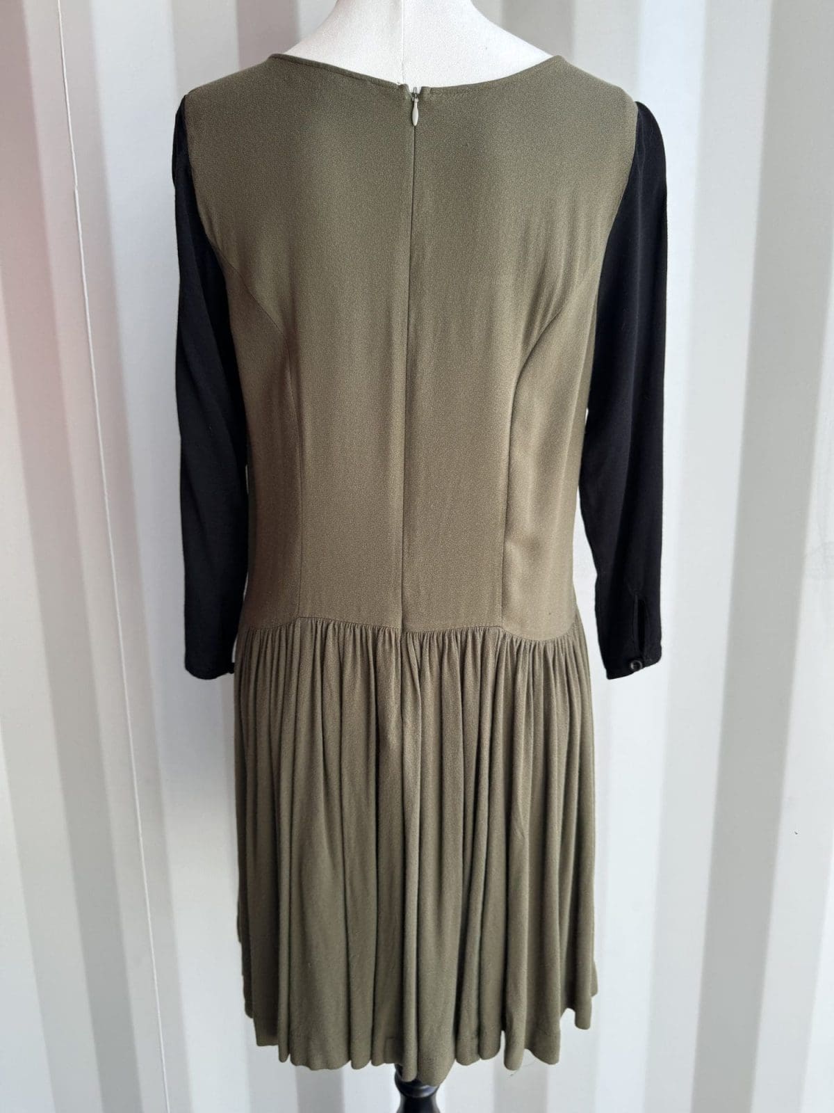 SALASAI Green and Black Long sleeve Dress