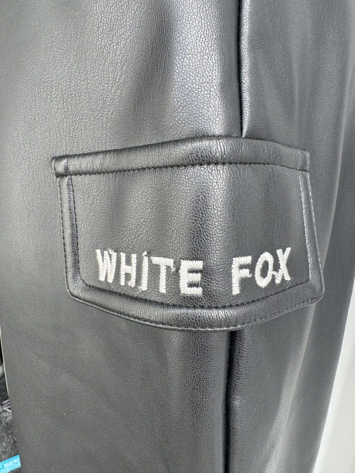 WHITE FOX Boutique Black Leather Skirt