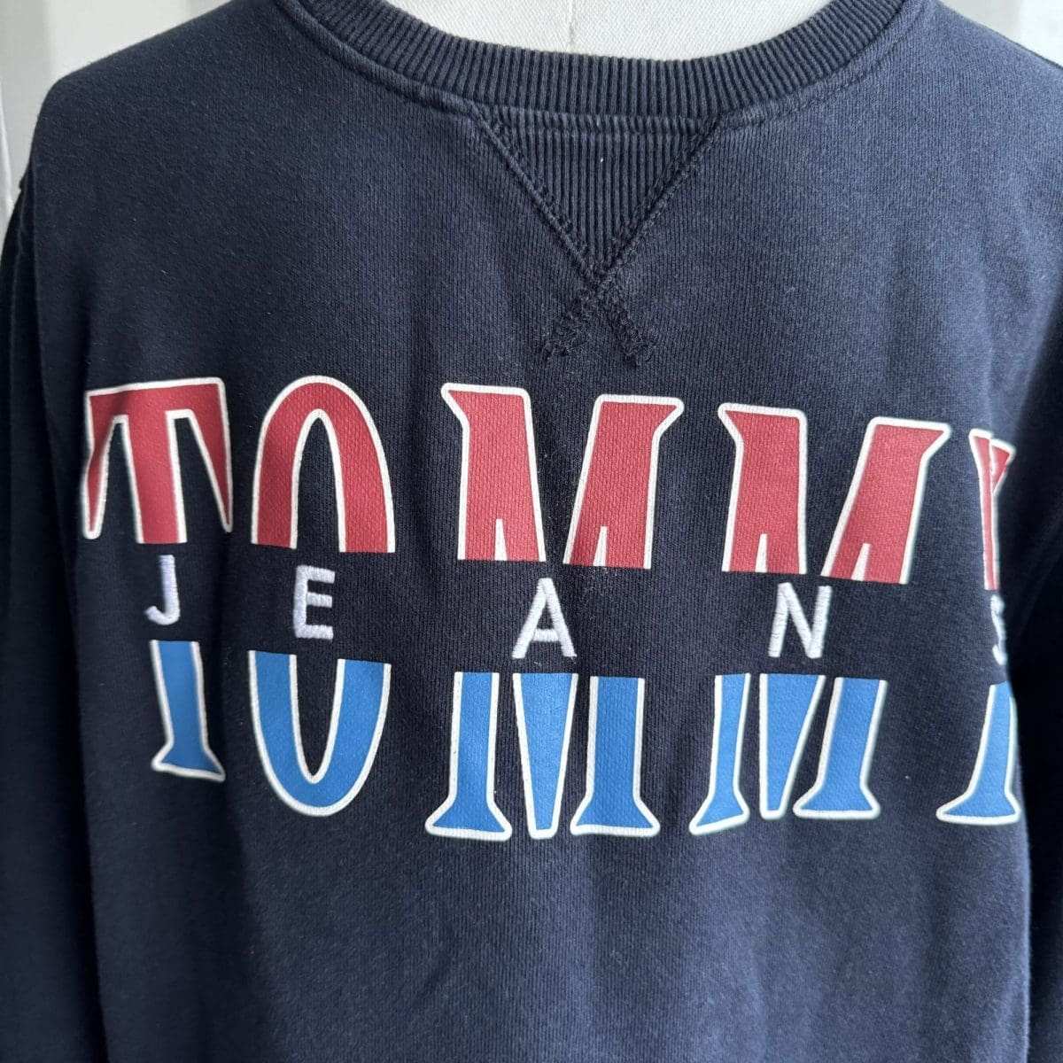 TOMMY JEANS Vintage Style Crewneck Jumper