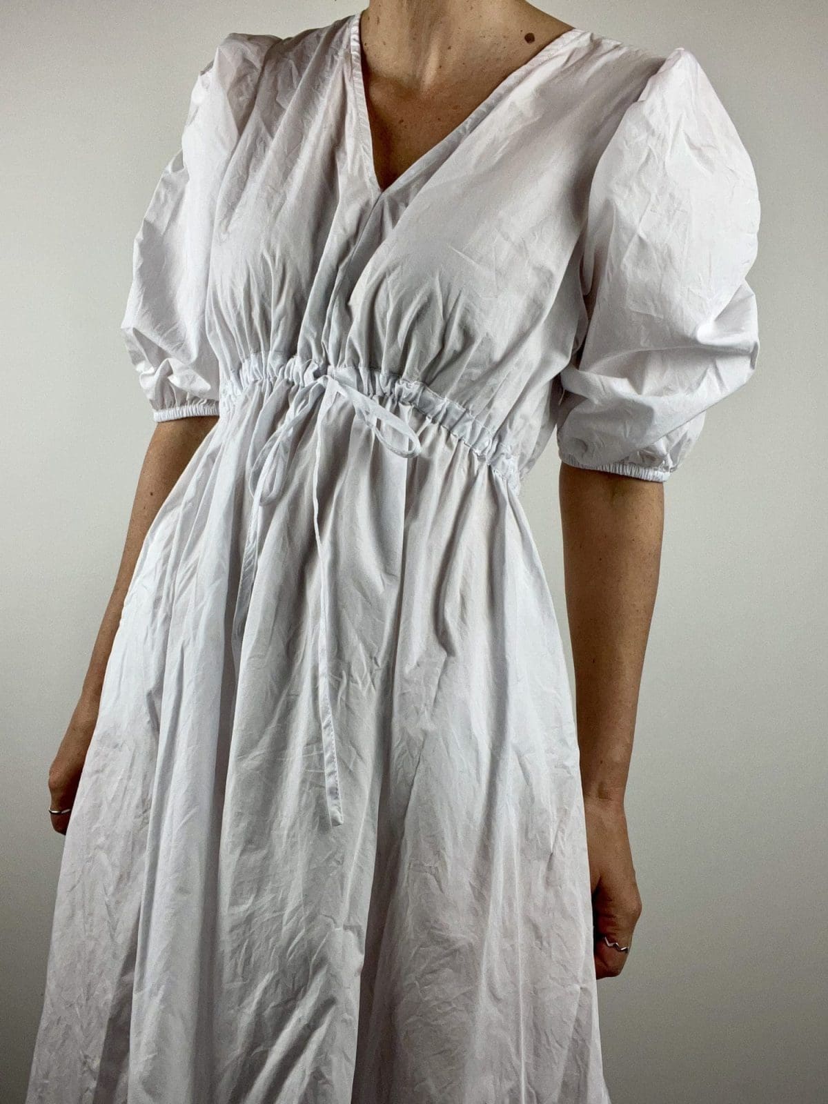 Fate & Becker White Cotton Dress