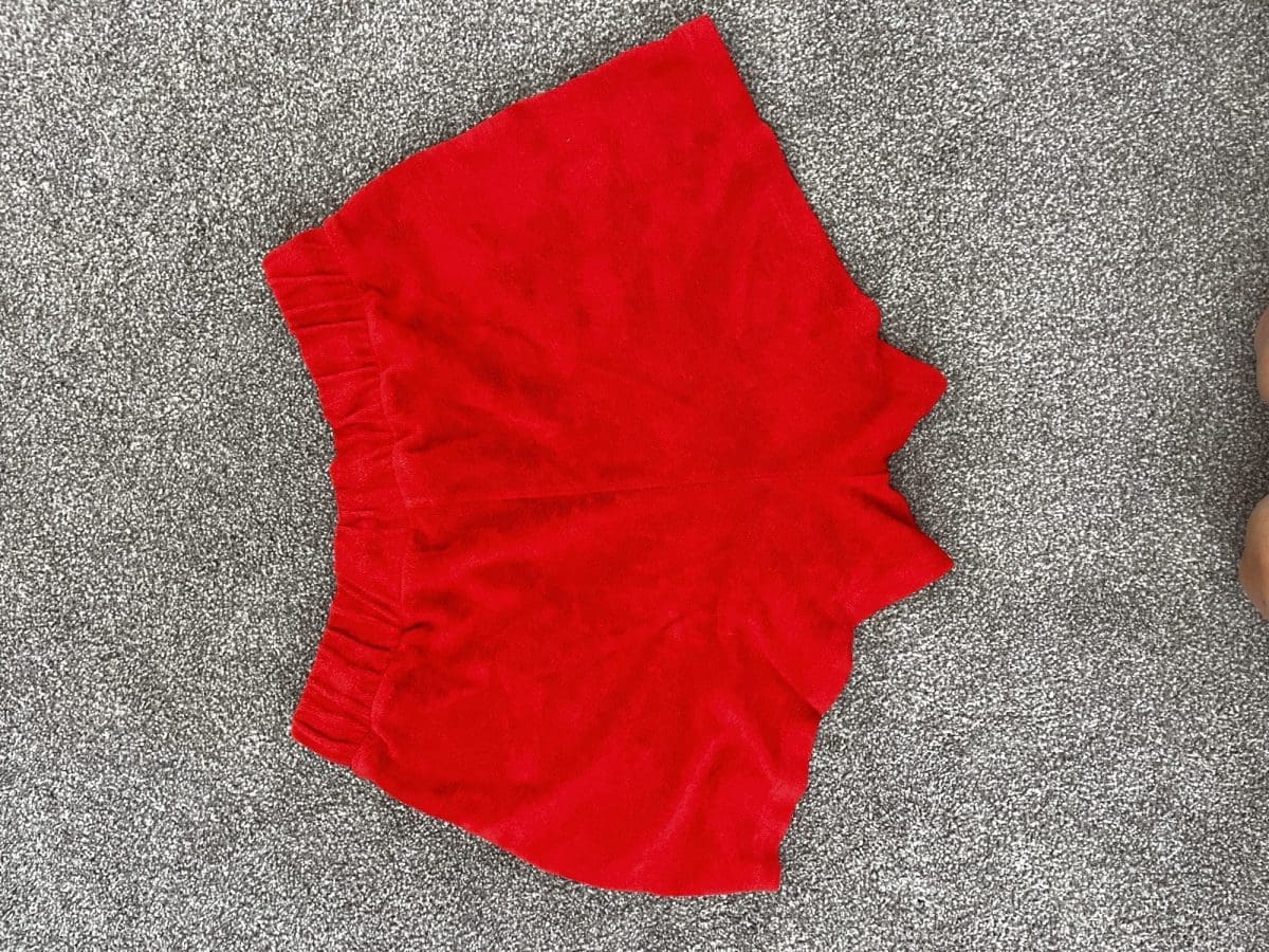 Red Terry Towelling Shorts