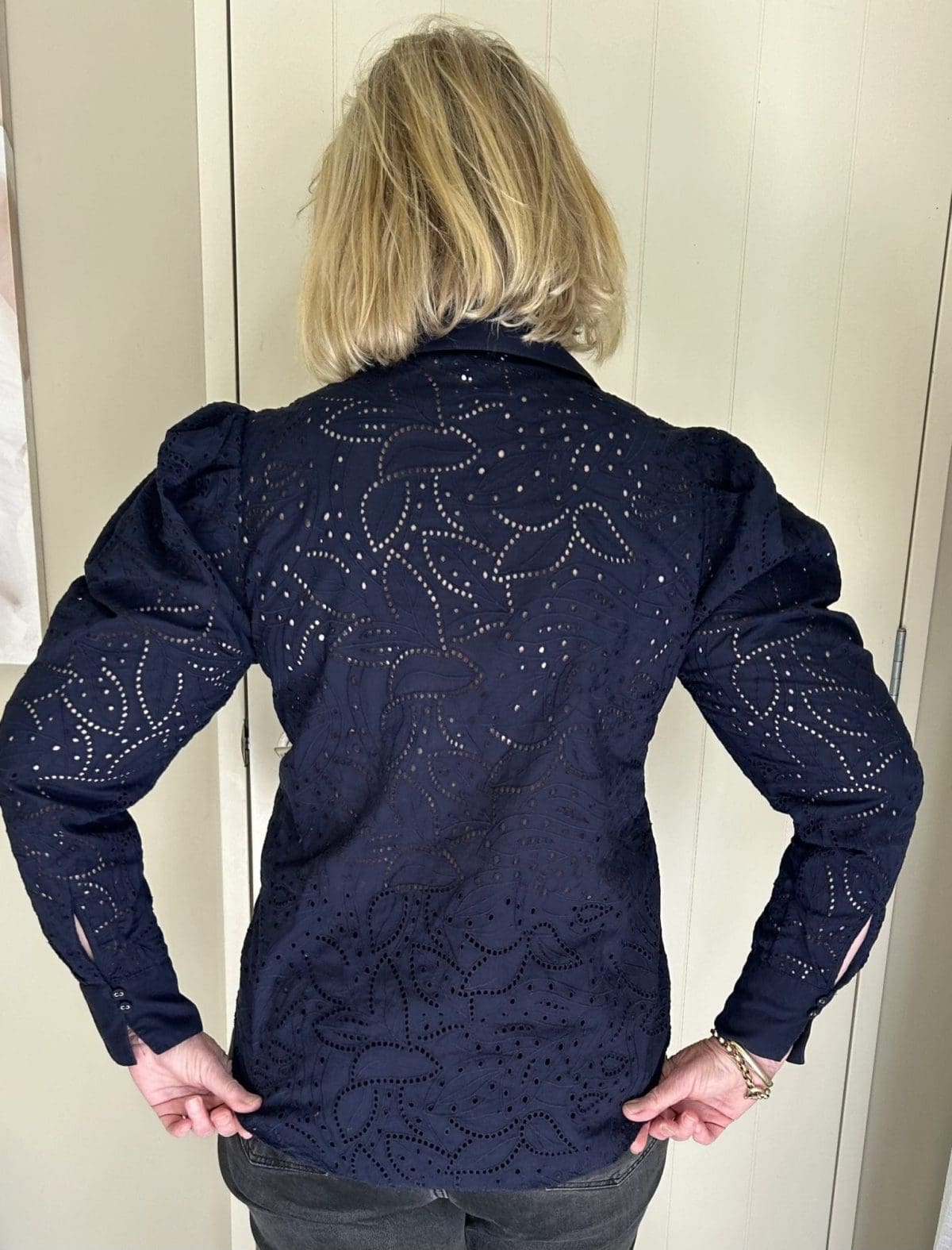 Navy Witchery Embossed Shirt