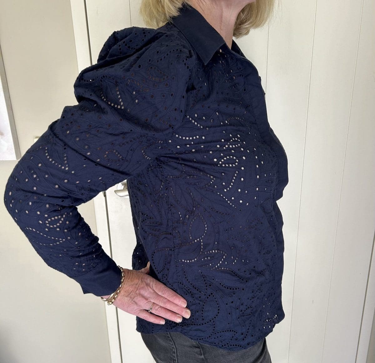 Navy Witchery Embossed Shirt