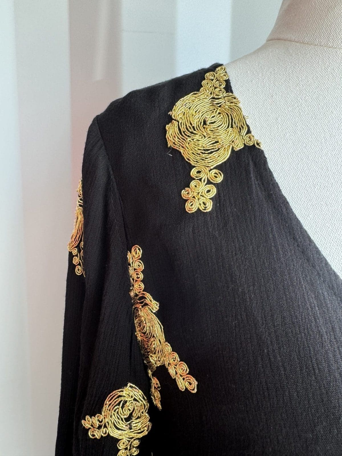 Wild Honey Black and Gold Dress