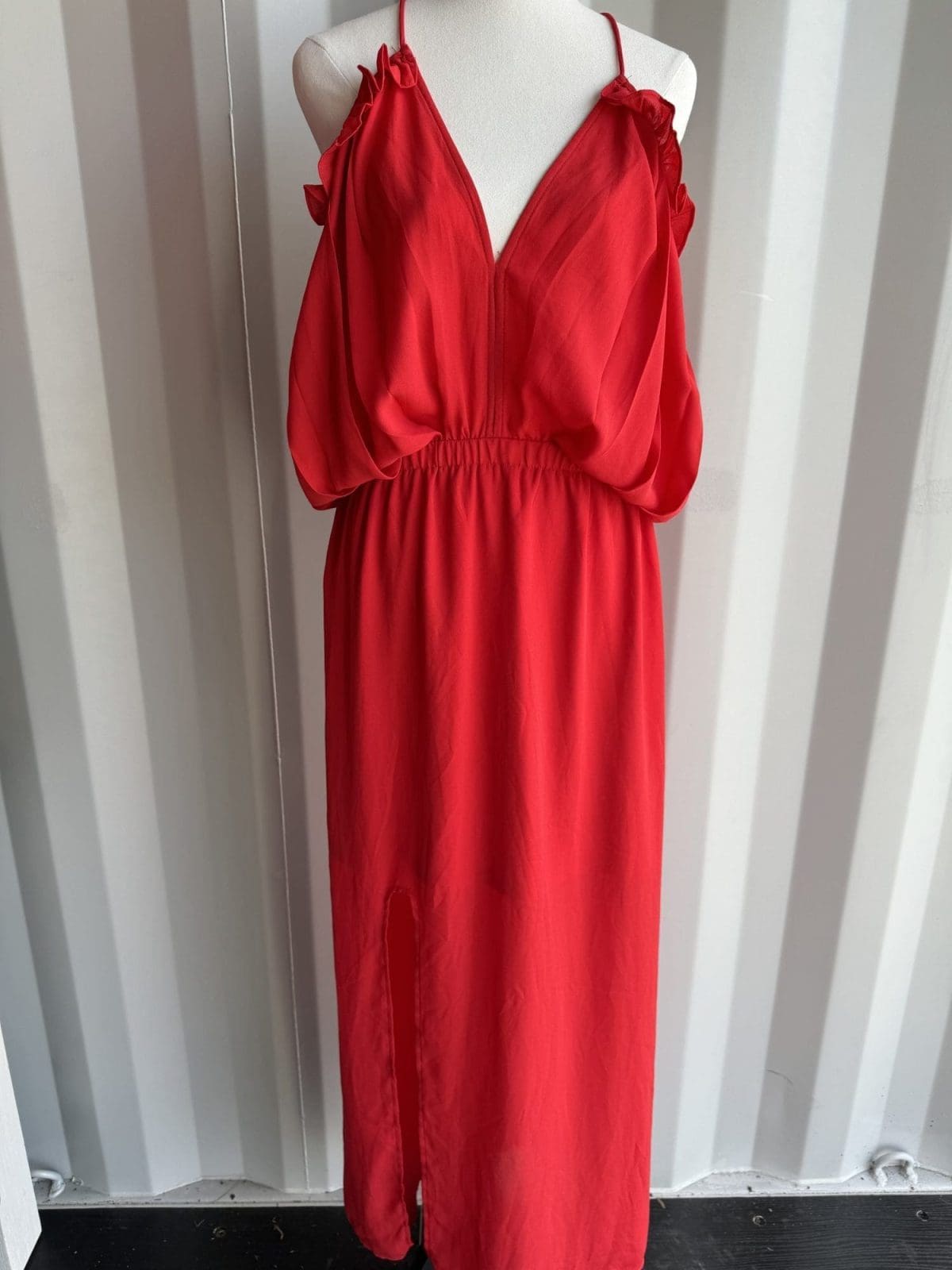 AVA Red Summer Maxi Dress