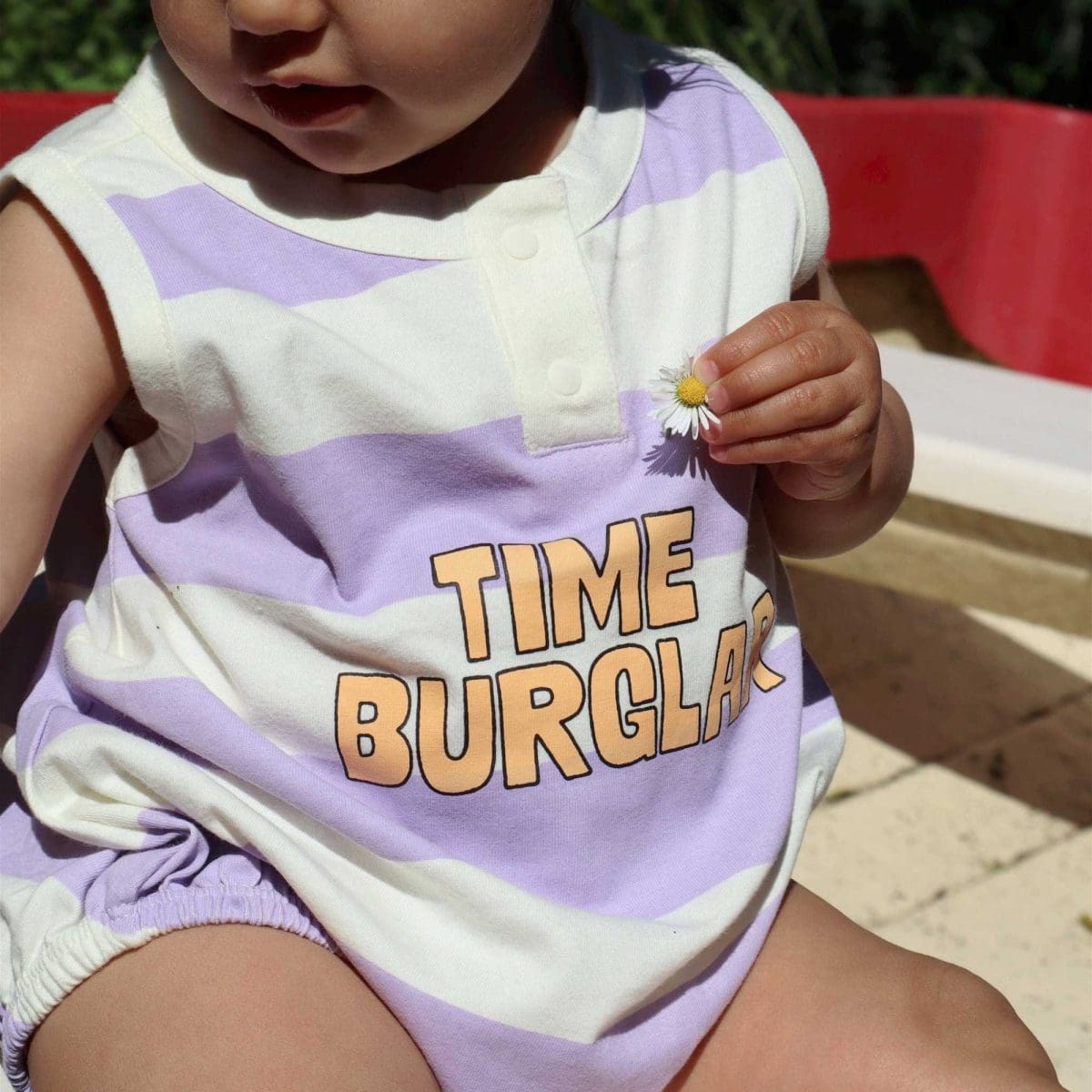 Lil time burglar organic romper