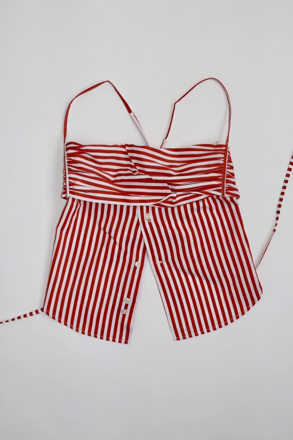 Red Striped Tobi Top