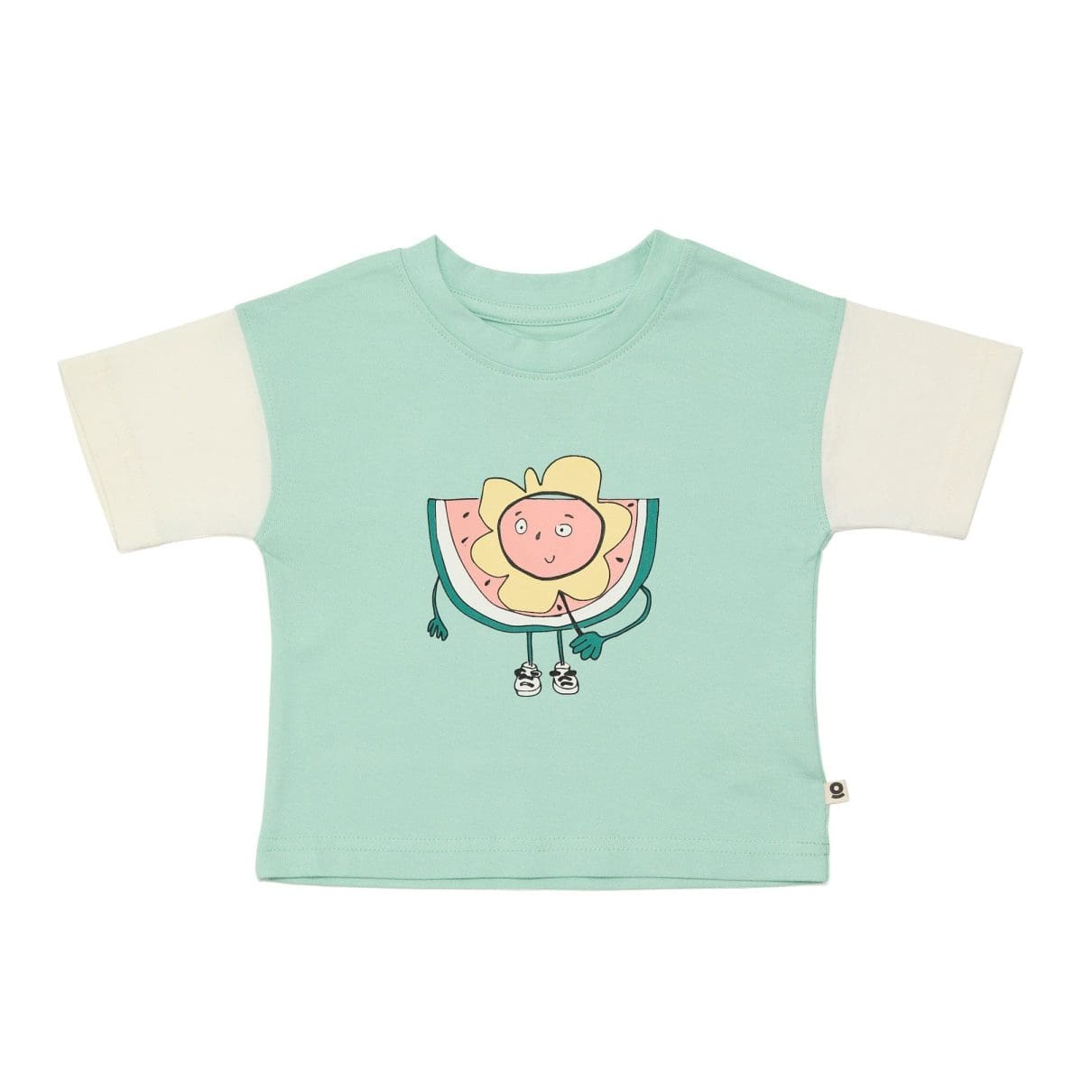 Flower power watermelon organic t-shirt