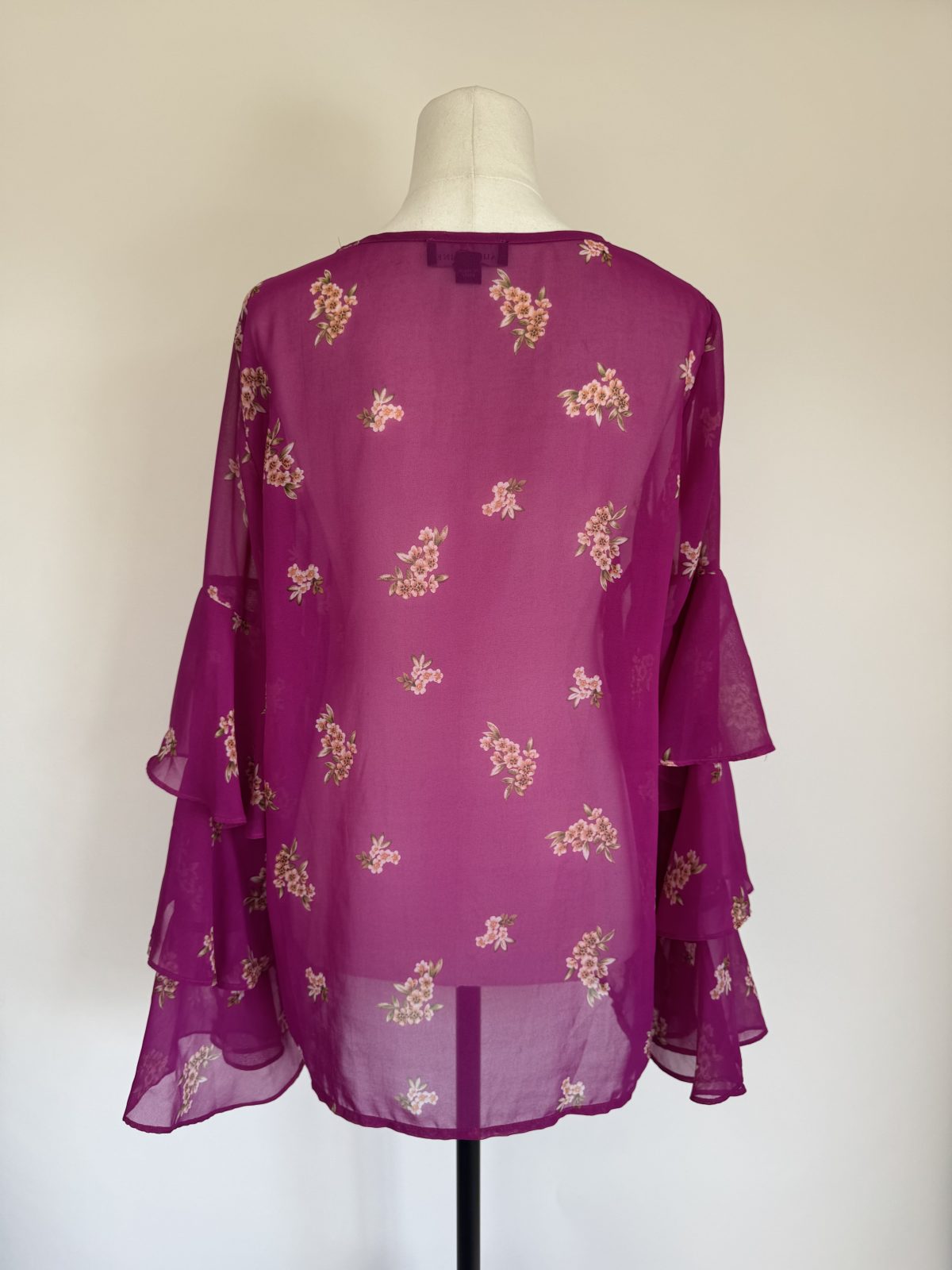 AUGUSTINE Purple Floral Long sleeve top