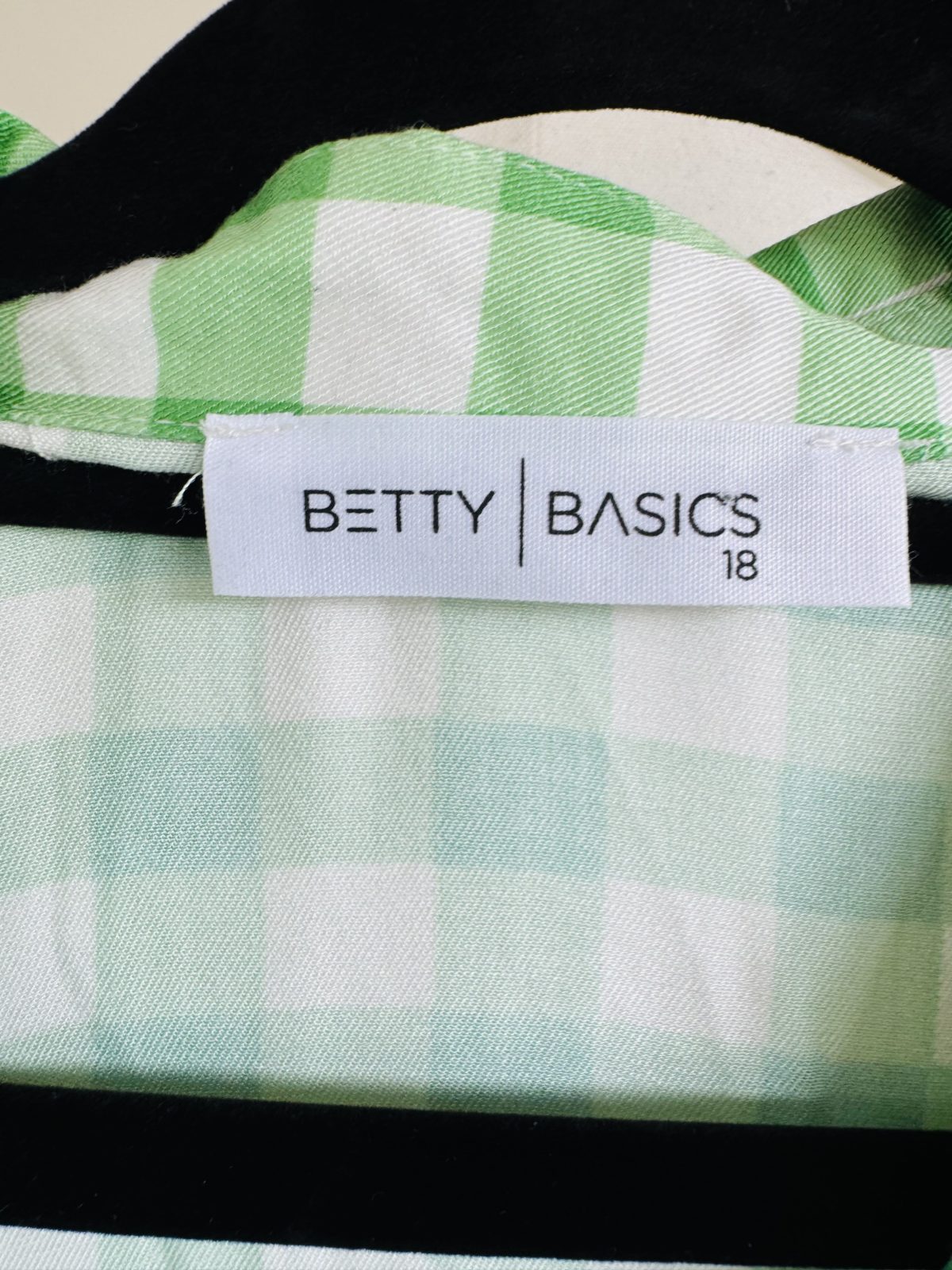 Betty Basics Bellamy Shirt Dress - Green Gingham