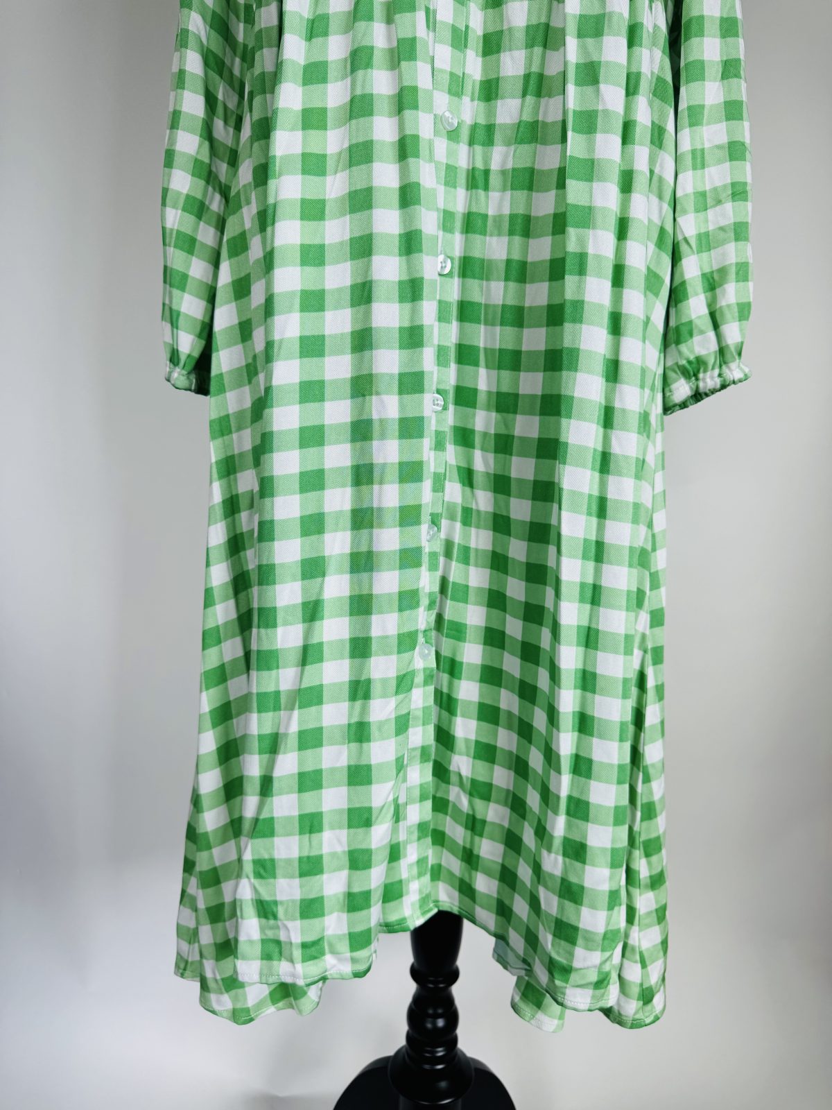 Betty Basics Bellamy Shirt Dress - Green Gingham