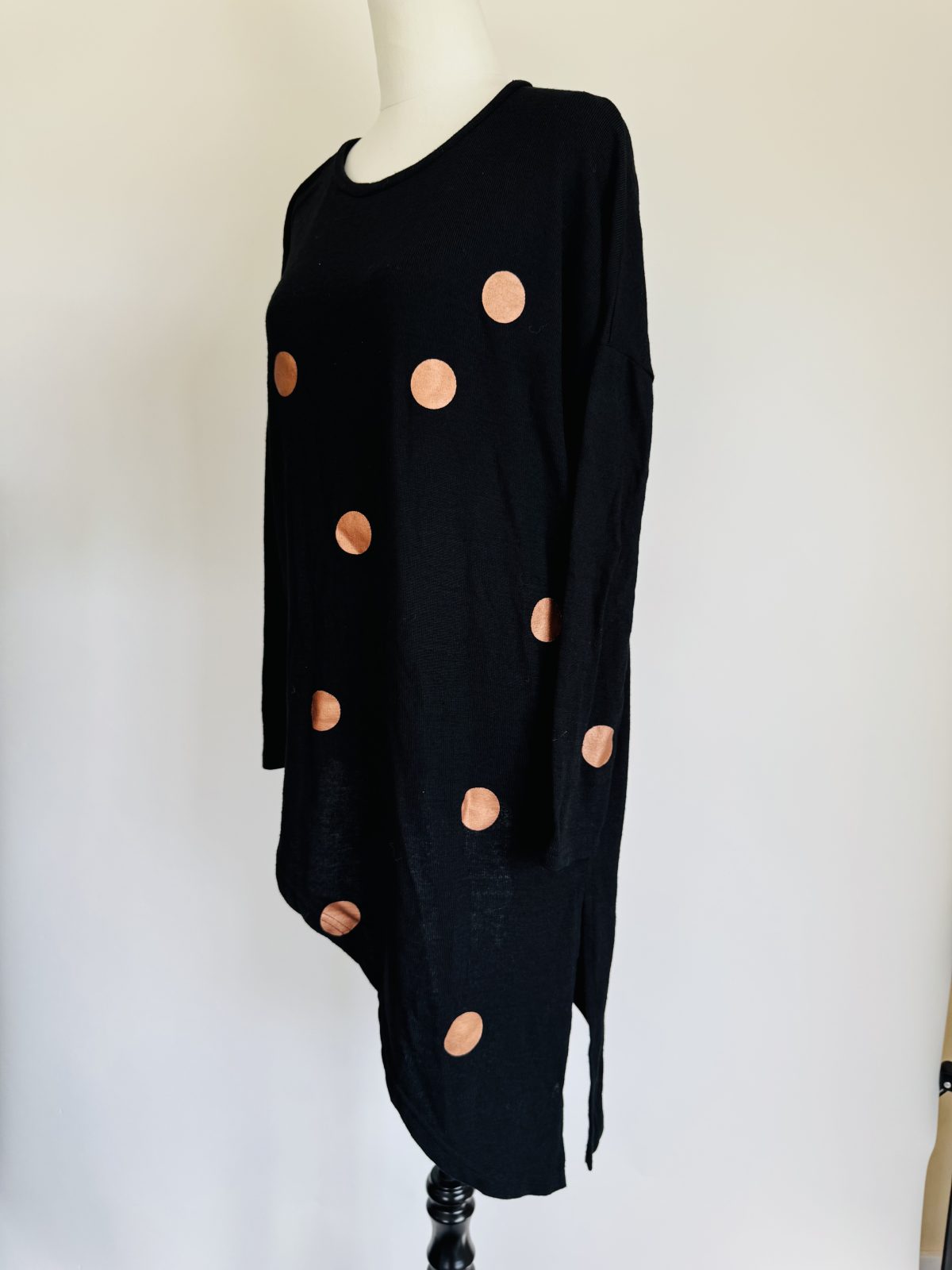 Izabel London Black Polka Dot Jumper