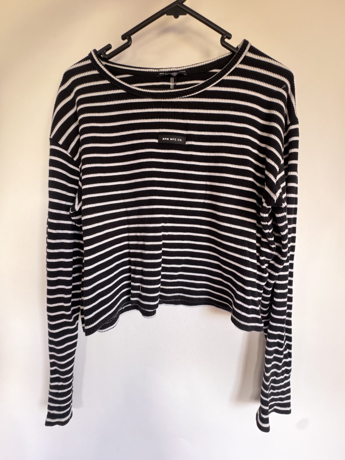 RPM Long sleeve striped top