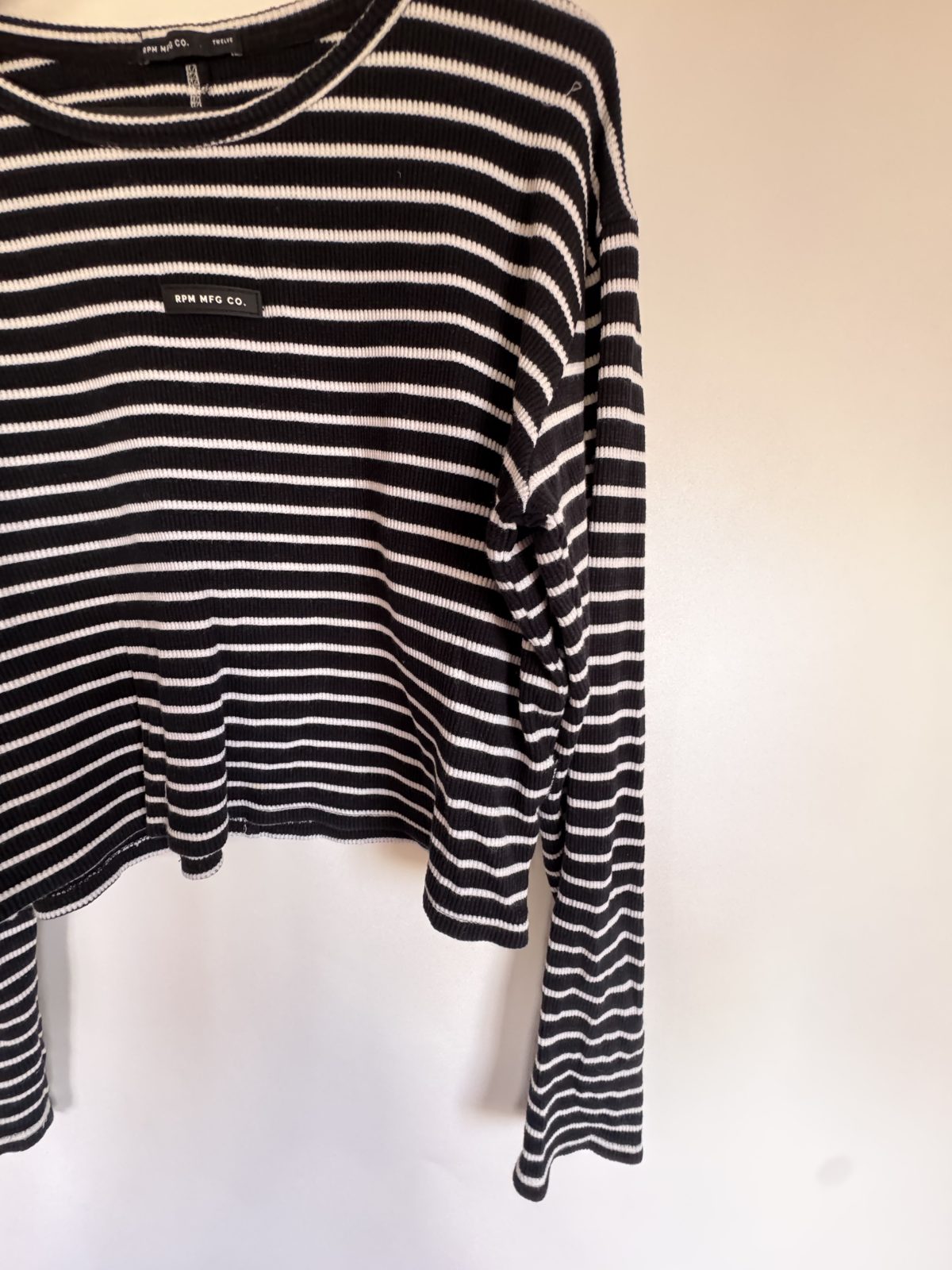 RPM Long sleeve striped top