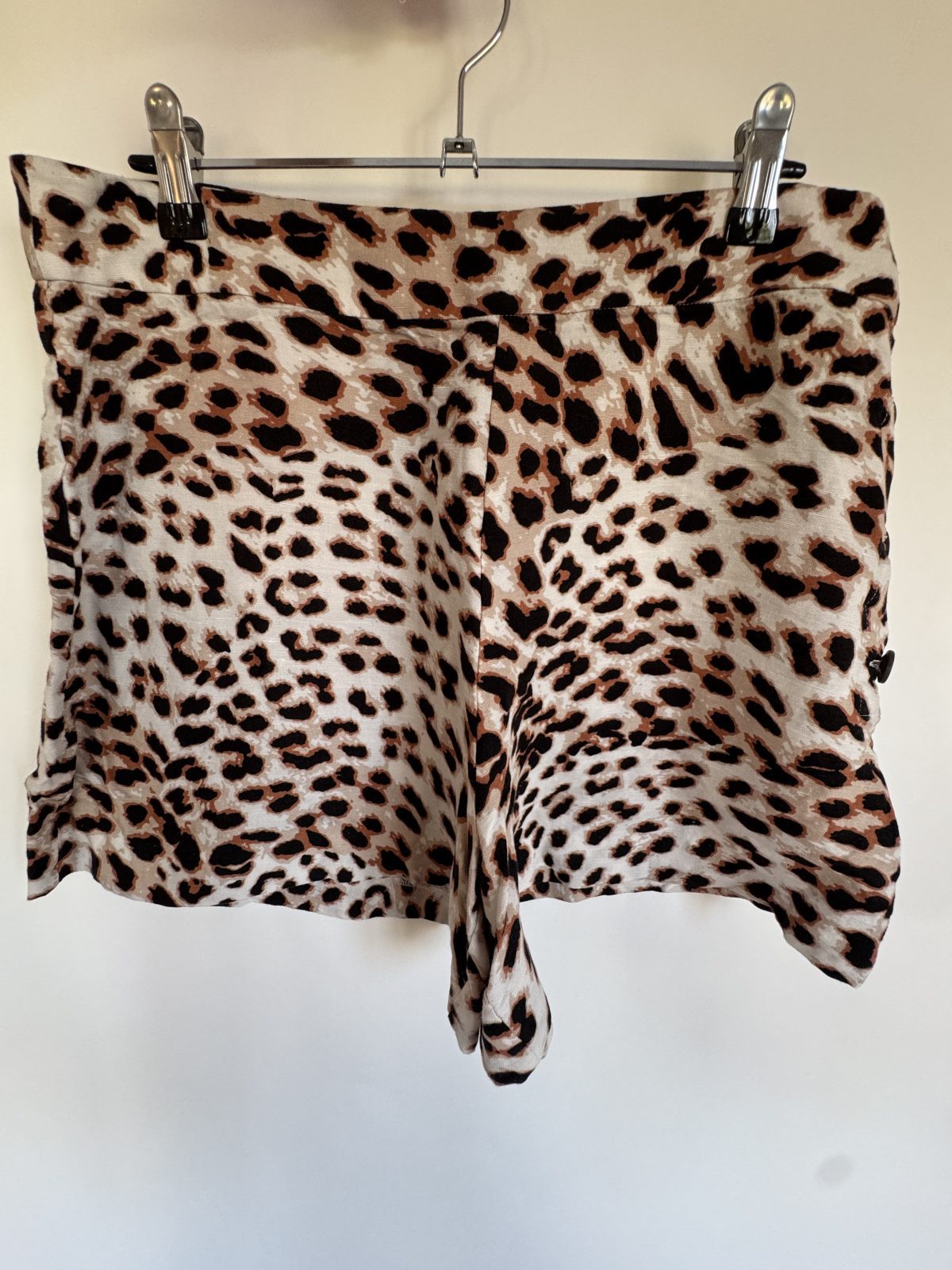 Witchery Linen Leopard Print Shorts