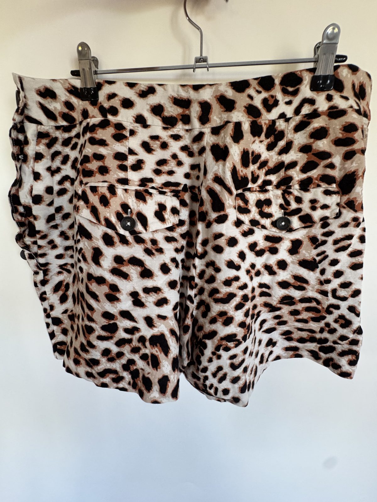 Witchery Linen Leopard Print Shorts