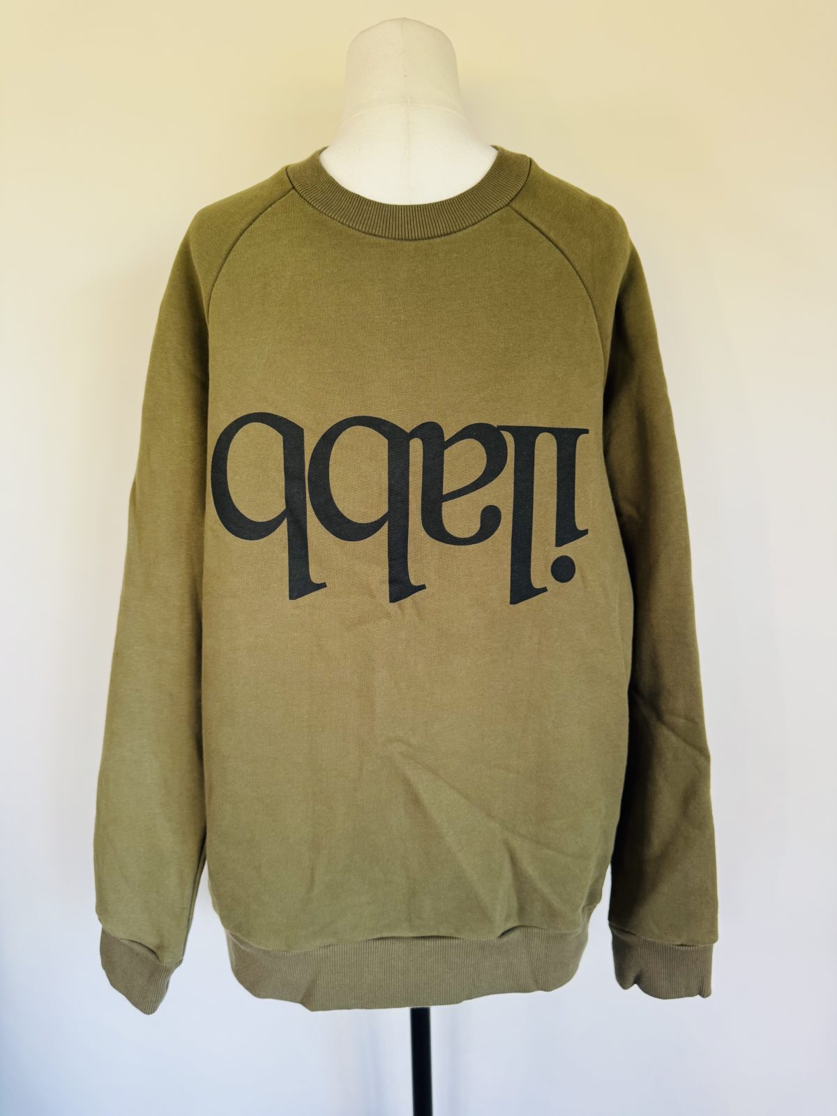 Ilabb Khaki Crew Neck Mens Jumper